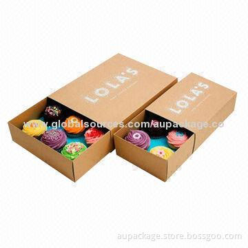 Custom Designs Cupcake Packaging Box, Made of Art Material, Any Colors Available